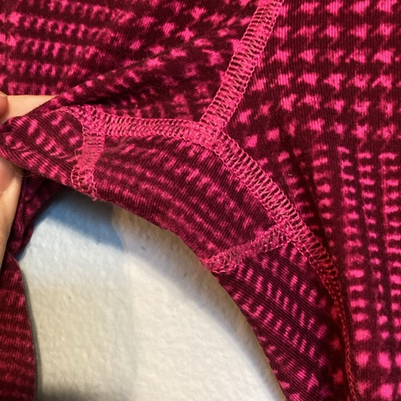 ivivva by Lululemon Girls Size 12 Rhythmic Tights Full Length Leggings Plaid - Picture 3 of 14